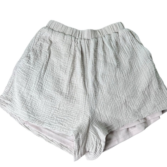 Princess Polly Pants - Princess Polly Mateo Cotton Gauze Shorts Beige Size 6